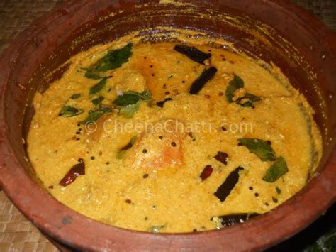 When making mango puree, soft and ripe mangoes are the best. How to make Kerala style Ripe Mango Curry?