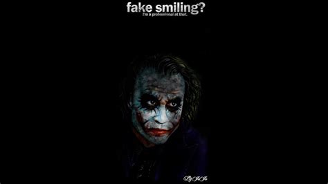 Fake Smile Speed Art Joker Youtube