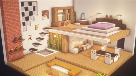 Minecraft Modern Room Tutorialㅣinterior 2 Minecraft Interior