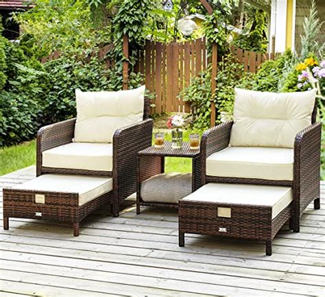 This stunning patio chair and ottoman comes with durable and comfortable cushions. Patio Conversation Sets With Ottomans - decordip.com