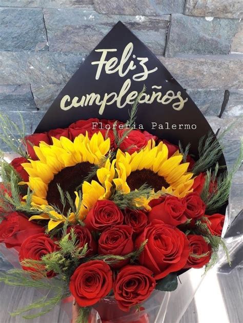 Ramo De Rosas Para Cumpleaños Flower Arrangements Diy Sunflowers And