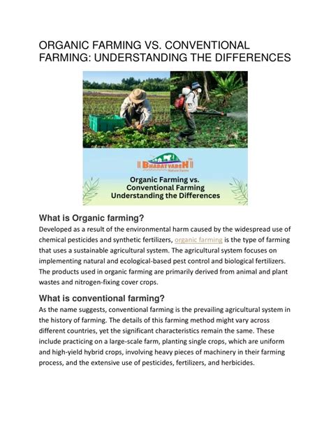 Ppt Organic Farming Vs Conventional Farming Understanding The