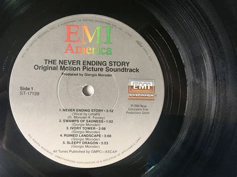 The Neverending Story Original Motion Picture Soundtrack Lp Etsy