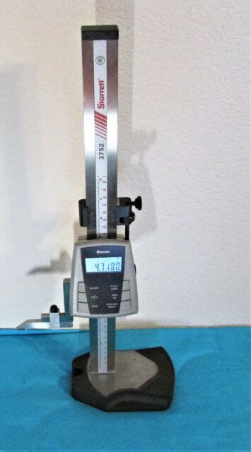 Starrett 3752 Electronic Height Gage 0 12 Inch Range Previously Owned