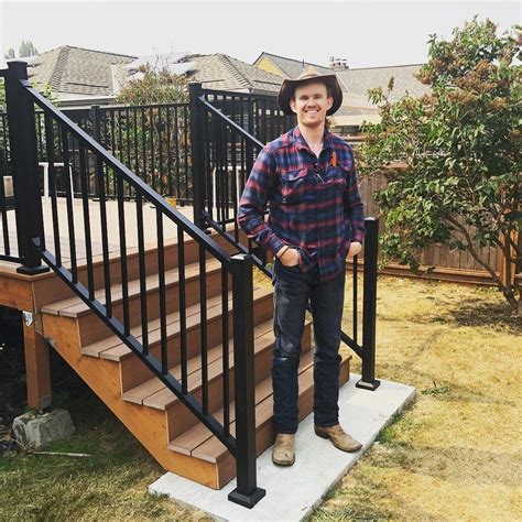 Trex enhance® railing (also applies to trex select® railing) installation instructions parts k a. Outdoor Trex railing installation | Trex railing, Trex ...