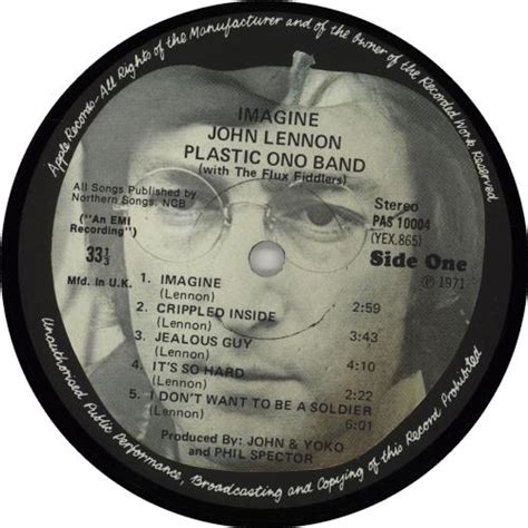 John Lennon Imagine Uk Vinyl Lp Album Lp Record 676832