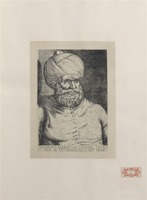 Portrait Of Hayreddin Barbarossa Pasha Of Tunis Admiral Of The Fleet