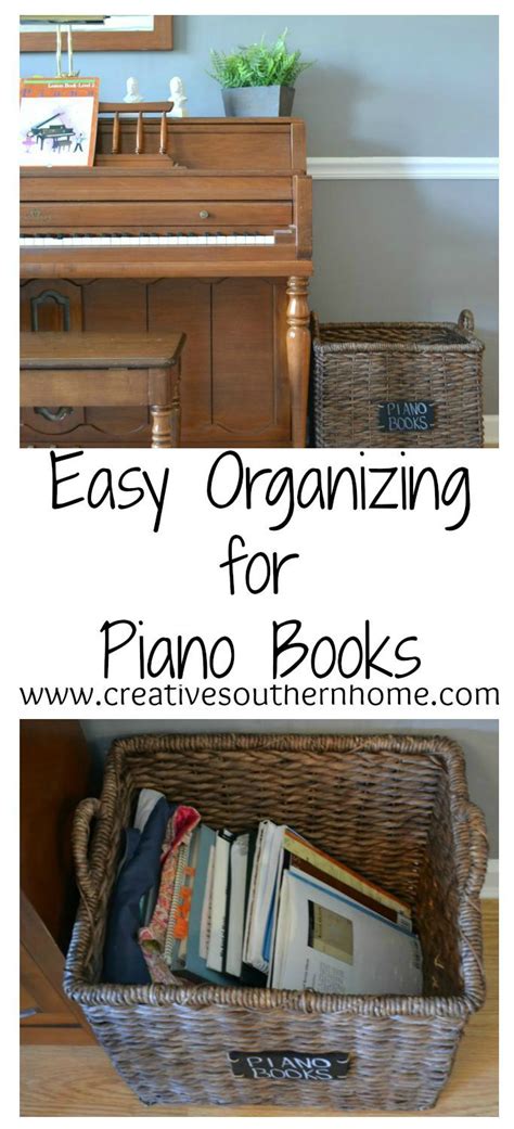 Easy Oraganizing For Piano Books Music Room Organization Home