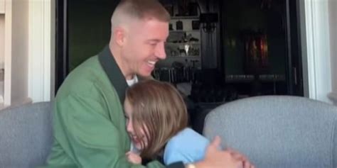 Watch Marines Son Tearfully Hug His New Stepmom As She Reads