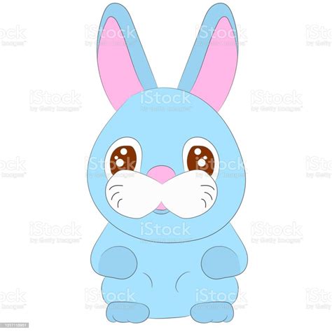 Cute Hare With Big Eyes Stock Illustration Download Image Now
