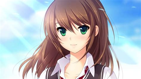 c brown hair brown eyes female anime girl brown hair girl with brown hair long brown hair