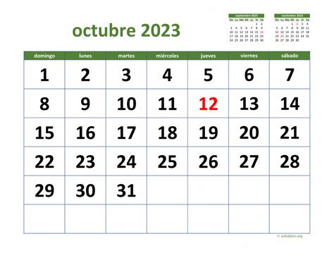 Printable October 2023 Calendar A Handy Guide Creyentes Diverses News