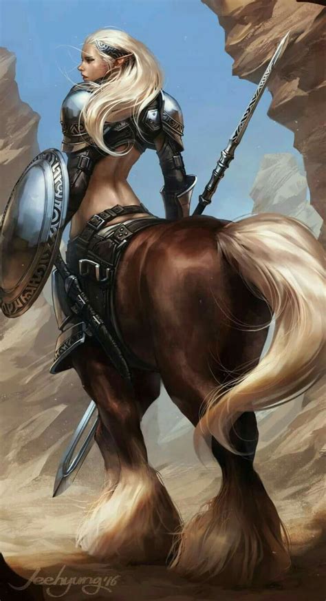 Female Centaur Warrior Fantasy Creatures Fantasy. 