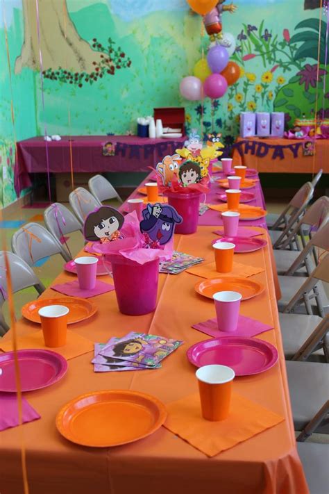 Dora Birthday Party Ideas Photo 10 Of 15 Catch My Party