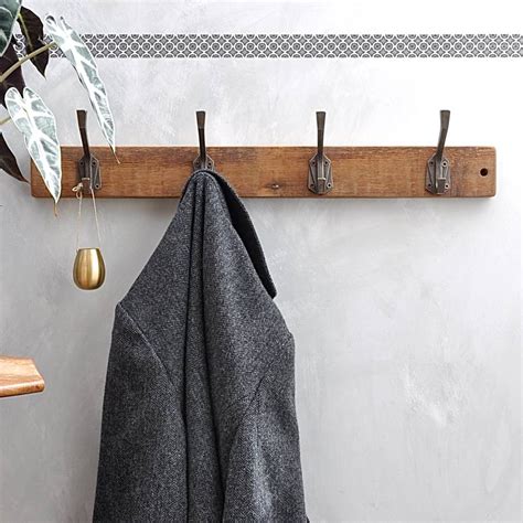 Features 4 hooks for hanging purses, keys, jackets and anything else you might need. Art Deco Coat Hook - MöA Design