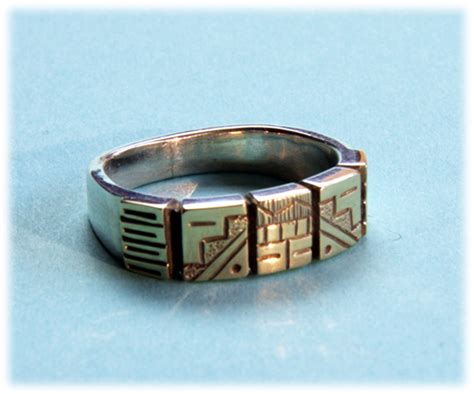 Roderick Tenorio Sterling And Gold Ring Tribal Expressions
