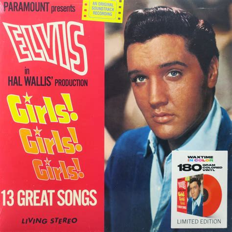 Elvis Presley Girls Girls Girls 180g Red Vinyl Lp Goldmine Records