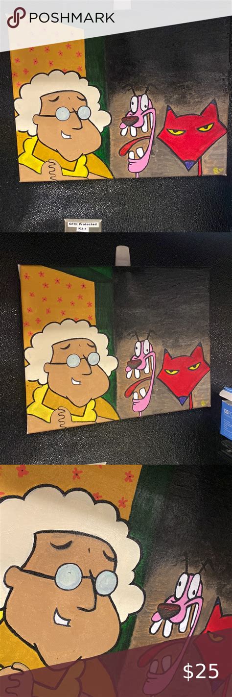Courage The Cowardly Dog Original Painting Original Paintings