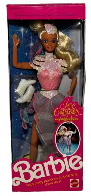 ice capades 50th anniversary barbie doll 1989 mattel 7365 sealed 19 99 picclick