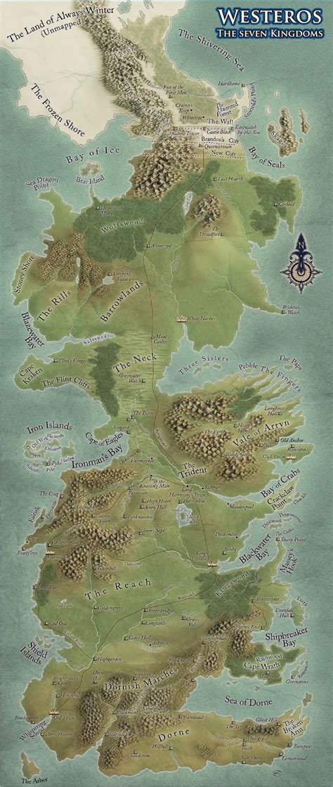 Westeros Map By Sociallyartward On Deviantart
