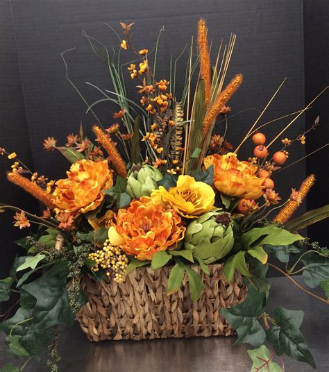 20 Orange Silk Flower Arrangements
