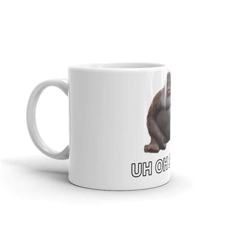 Uh Oh Stinky Le Monke Funny Know Your Meme Novelty Coffee Mug Etsy