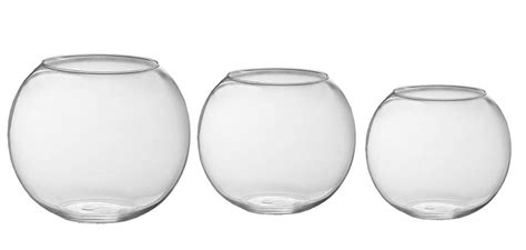 Interpet Glass Fish Bowls Cm Heights Ideal For Coldwater