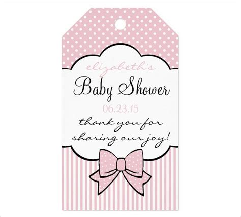 Thank you card ideas for a couples baby shower: 9+ Thank-You Gift Tags - PSD, Vector EPS | Free & Premium Templates