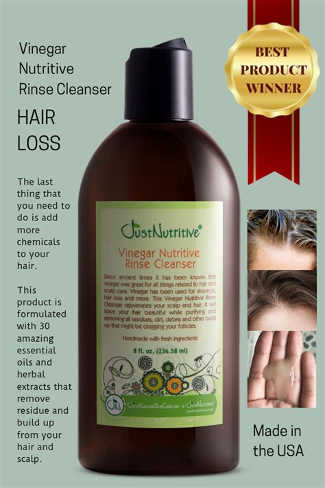 In addition to utilizing apple cider vinegar balancing your scalp's ph, this shampoo is enriched with keratin proteins, vitamins b5 and e, and palmetto extract to help moisturize, soften, and strengthen hair strands. Vinegar Nutritive Rinse Cleanser | Just nutritive, Vinegar ...
