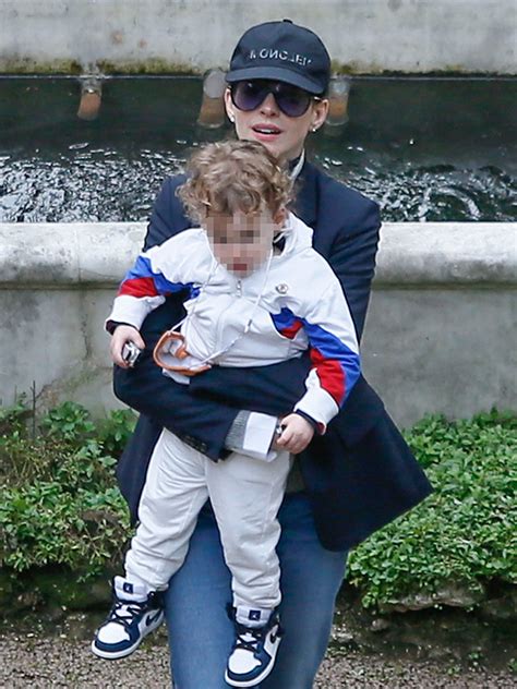 Anne Hathaway Holds Sweet Son Jack 2 On Rome Outing — Rare Photos