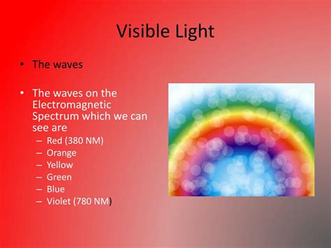 Ppt The Electromagnetic Spectrum Visible Light And Us Powerpoint