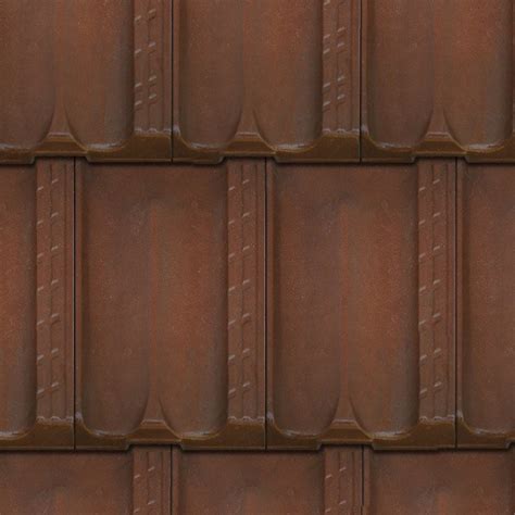 Terracotta Roof Tile Texture Seamless 03481