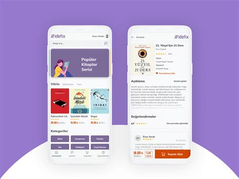 Book Store Mobile App Uiux Design By Enes Yaralı On Dribbble
