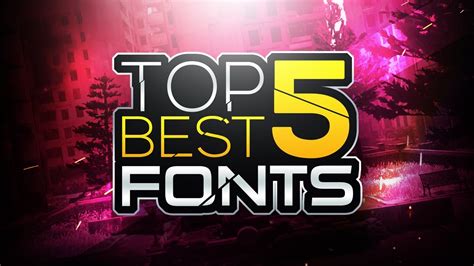 Top Best FONTS For Thumbnails And Banners YouTube Design Fonts Free YouTube