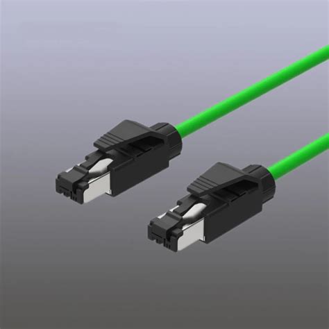 Ethernet Cat5e Cable M12 Connector D Code 4pin To Rj45 Industrial