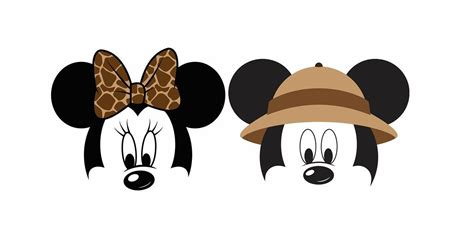 Personalizado Animal Kingdom Safari Mickey Mouse Cabeza A Etsy México