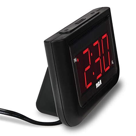 Rca Digital Alarm Clock Large 14 Led Display With Brightness