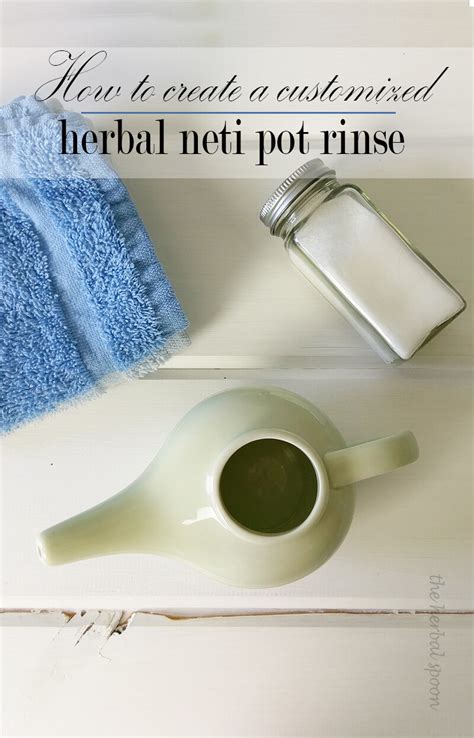How To Make A Custom Herbal Neti Pot Rinse For Allergies The Herbal Spoon