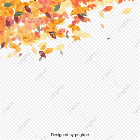 Autumn Yellow Leaves Background Autumn Yellow Leaves Season Png