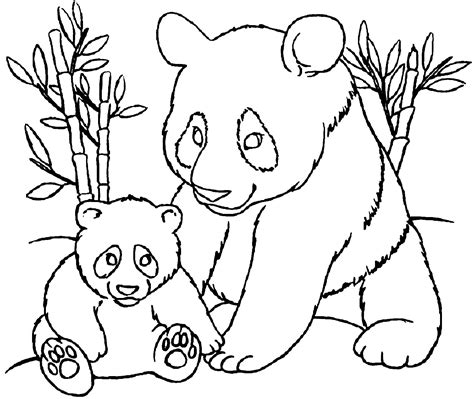 Printable panda coloring page for kids - Panda Coloring Pages for Kids