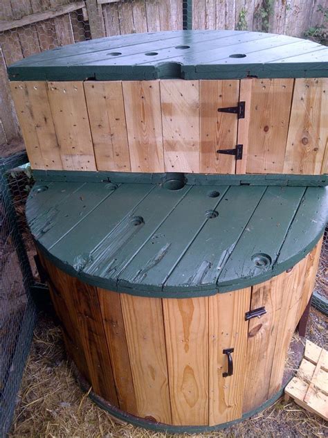 When your wire requires a straightened and cut application, malin co. Cable Spool Bench, With Storage | Wooden spool projects ...