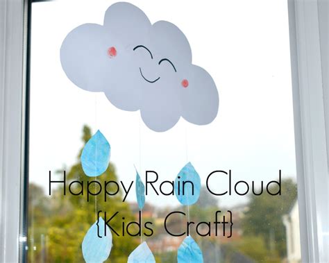 Happy Rain Cloud Craft For Kids Whimsical Mumblings