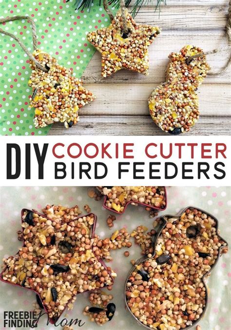 homemade bird feeders cookie cutter bird feeders easy christmas crafts christmas gifts