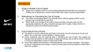 Nike Cost Of Capital Ppt