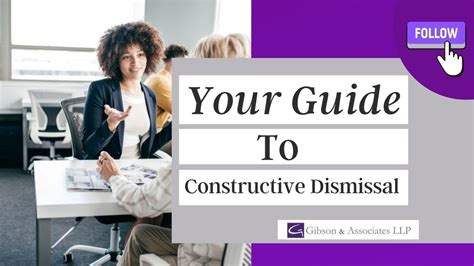 Constructive Dismissal A Quick Guide For Employees Youtube