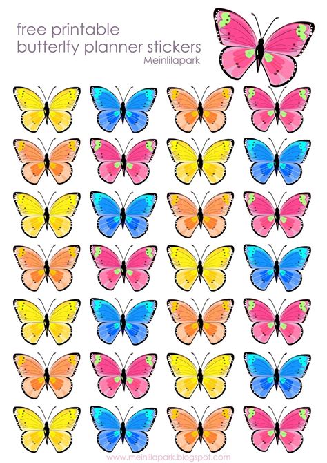 How to make a 3d paper butterfly + free printable butterfly sticker ...
