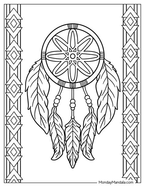 Native American Mandala Coloring Page