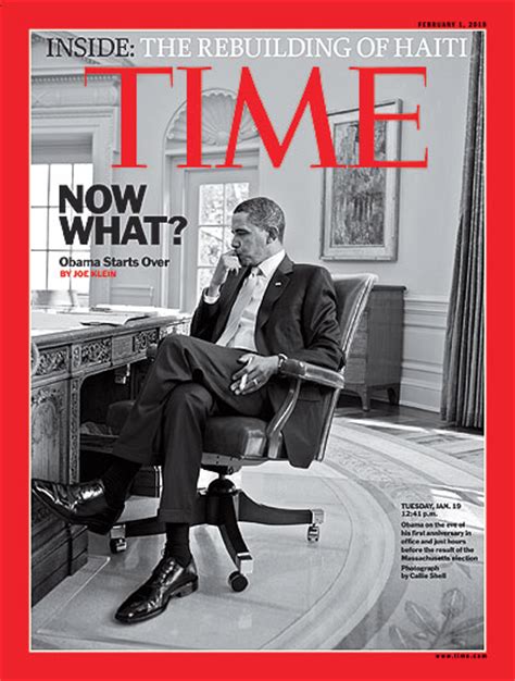 Time Magazine Cover Now What Obama Starts Over Feb 1 2010