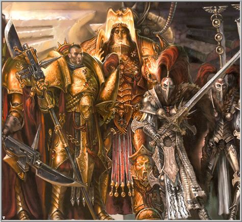Warhammer 40k Art More The Emperor Of Man Retinue