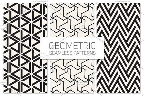 Geometric Seamless Patterns Set 5 By Curlypat On Creativemarket